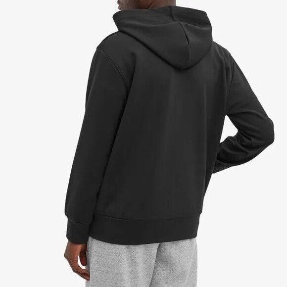 COMME DES GARCONS CDG PLAY BLACK FULL ZIP HOODIE WITH RED HEART SIZE SMALL - Picture 10 of 14